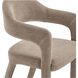Martens Brown Dining Chair in Light Brown